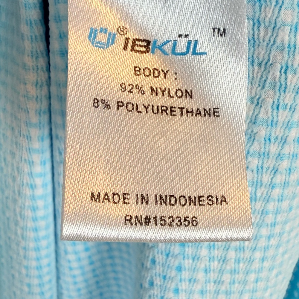 IBKUL Ibcool Mini Check Sleeveless Mock Neck Dress Travel Athletic Tennis L EUC - Picture 7 of 9